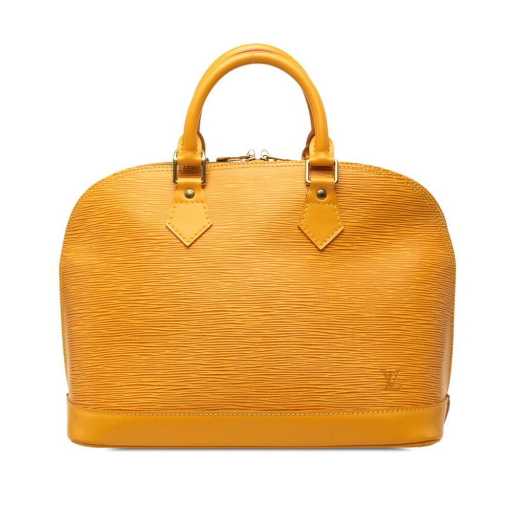 Louis Vuitton Epi Alma Handbag M52149 Tassili Yellow Leather Women's LOUIS VU...